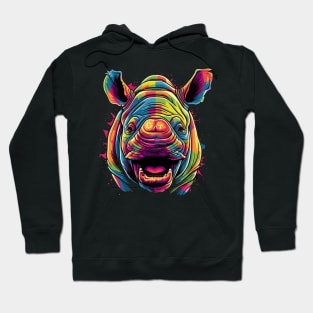 Rhinoceros Smiling Hoodie